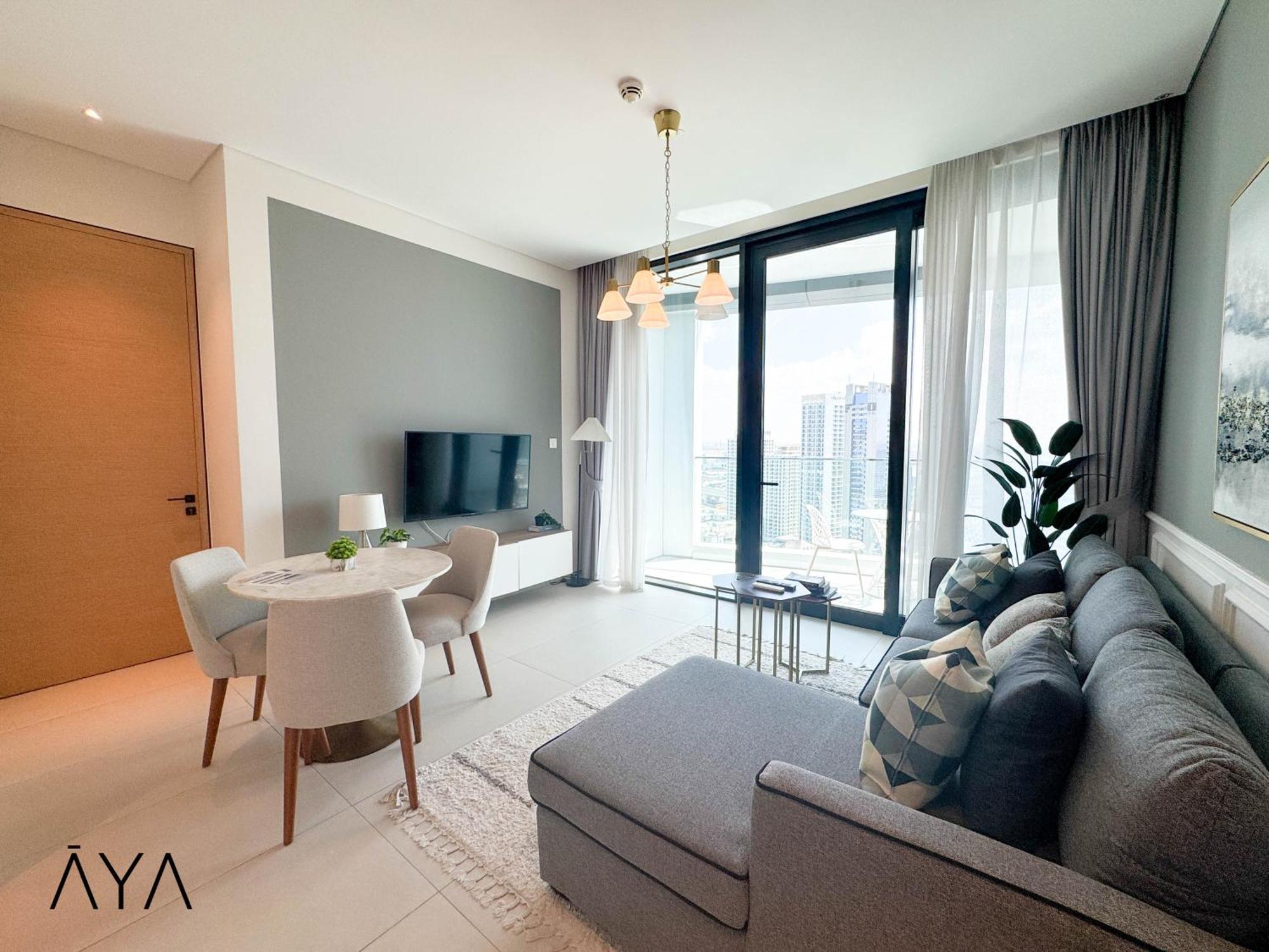 Jumeirah Gate Tower 1 - Stylish Apartment With Pool & City Views Dubai Exterior photo